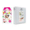 Fujifilm Instax Mini 10X1 candy pop Instant Film with Instax Time Photo Album 64 Sheets (Pearly white)