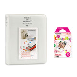 Fujifilm Instax Mini 10X1 candy pop Instant Film with Instax Time Photo Album 64 Sheets Ice white