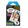 Fujifilm Instax Mini 10X1 comic Instant Film with 64-Sheets Album For Mini Film 3 inch (lilac purple)