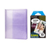 Fujifilm Instax Mini 10X1 comic Instant Film with 64-Sheets Album For Mini Film 3 inch (lilac purple)