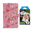 Fujifilm Instax Mini 10X1 comic Instant Film with 96-sheet Album for mini film  (Pink rose)