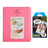 Fujifilm Instax Mini 10X1 comic Instant Film with Instax Time Photo Album 64 Sheets