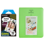 Fujifilm Instax Mini 10X1 comic Instant Film with Instax Time Photo Album 64 Sheets