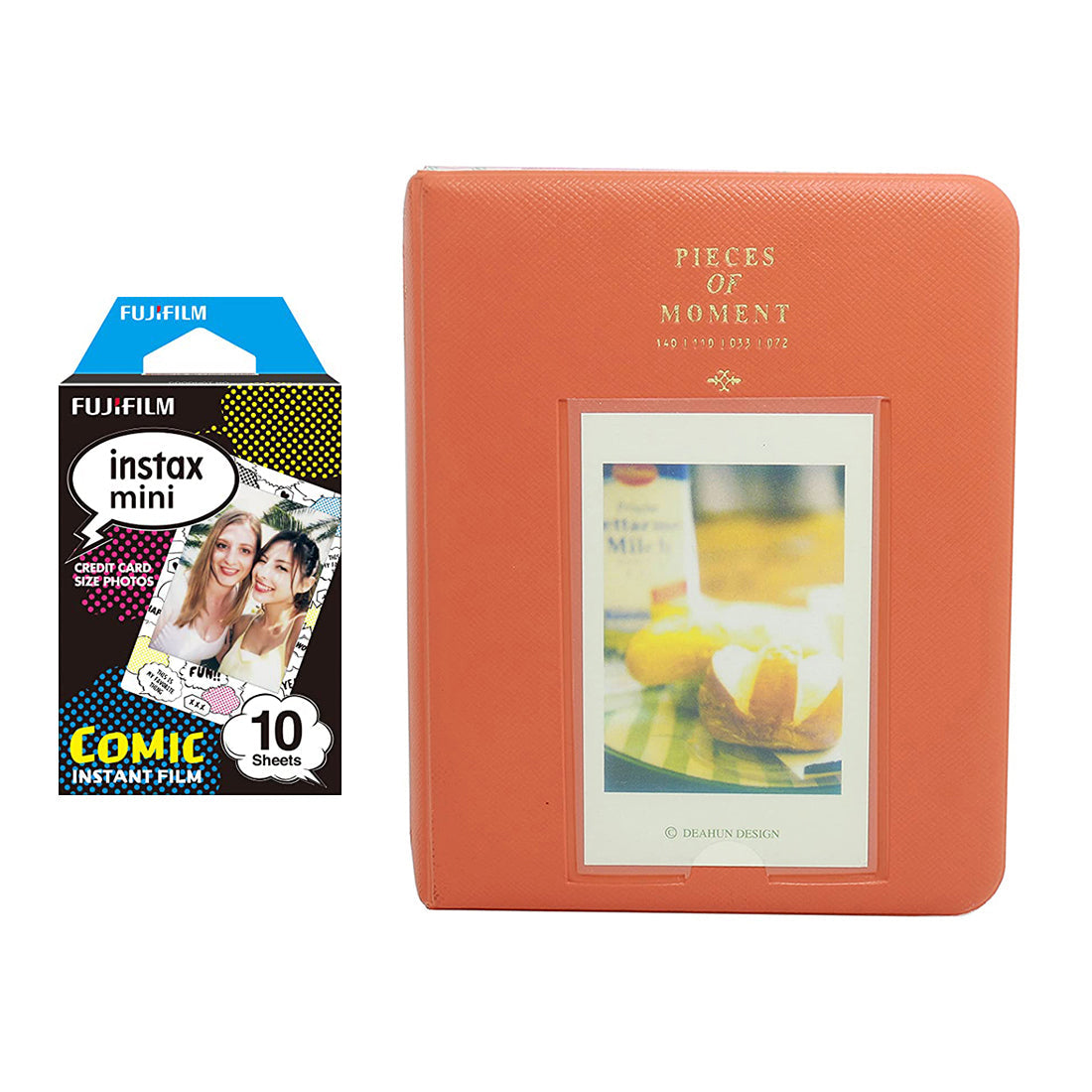 Fujifilm Instax Mini 10X1 comic Instant Film with Instax Time Photo Album 64 Sheets