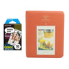 Fujifilm Instax Mini 10X1 comic Instant Film with Instax Time Photo Album 64 Sheets (Orange)