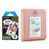 Fujifilm Instax Mini 10X1 comic Instant Film with Instax Time Photo Album 64 Sheets