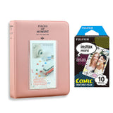Fujifilm Instax Mini 10X1 comic Instant Film with Instax Time Photo Album 64 Sheets