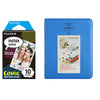 Fujifilm Instax Mini 10X1 comic Instant Film with Instax Time Photo Album 64 Sheets (cobalt blue)