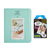 Fujifilm Instax Mini 10X1 comic Instant Film with Instax Time Photo Album 64 Sheets