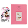Fujifilm Instax Mini 10X1 confetti Instant Film With 128-sheet Album for mini film (FLAMINGO PINK)