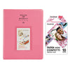 Fujifilm Instax Mini 10X1 confetti Instant Film With 128-sheet Album for mini film (FLAMINGO PINK)