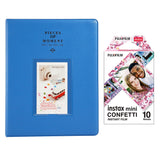 Fujifilm Instax Mini 10X1 confetti Instant Film With 128-sheet Album for mini film