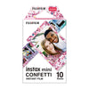 Fujifilm Instax Mini 10X1 confetti Instant Film with 96-sheet Album for mini film (Charcoal gray)