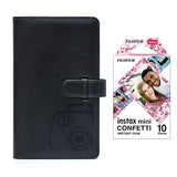 Fujifilm Instax Mini 10X1 confetti Instant Film with 96-sheet Album for mini film