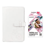 Fujifilm Instax Mini 10X1 confetti Instant Film with 96-sheet Album for mini film