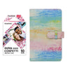 Fujifilm Instax Mini 10X1 confetti Instant Film with 96-sheet Album for mini film (Watercolor)