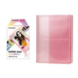 Fujifilm Instax Mini 10X1 macaron Instant Film with 64-Sheets Album For Mini Film 3 inch Blush pink
