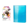 Fujifilm Instax Mini 10X1 macaron Instant Film with 64-Sheets Album For Mini Film 3 inch (sky blue)
