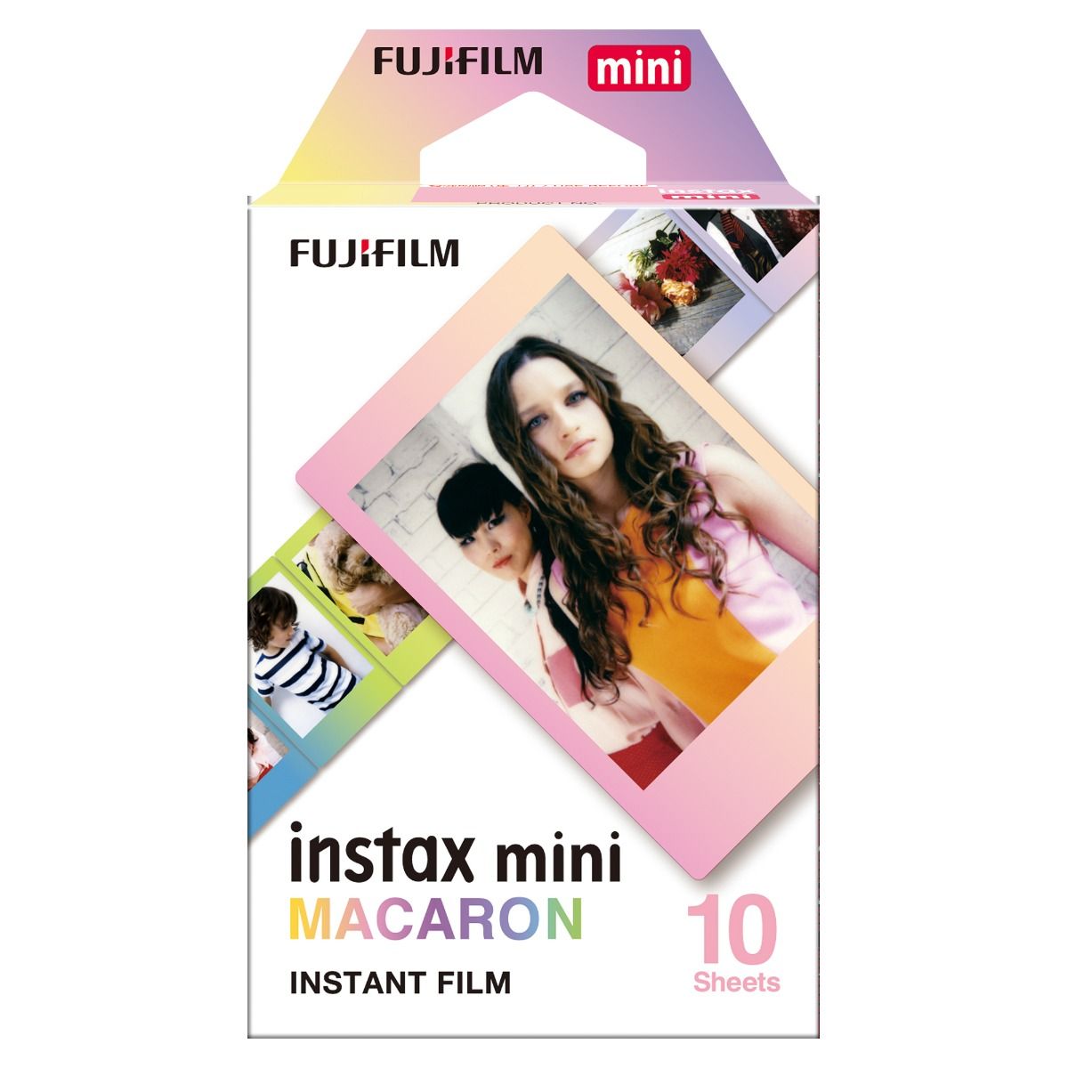 Fujifilm Instax Mini 10X1 macaron Instant Film with 96-sheet Album for mini film  (Pink rose)