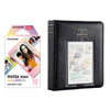 Fujifilm Instax Mini 10X1 macaron Instant Film with Instax Time Photo Album 64 Sheets (charcoal grey)