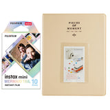 Fujifilm Instax Mini 10X1 mermaid tail Instant Film With 128-sheet Album for mini film Beige