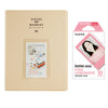 Fujifilm Instax Mini 10X1 pink lemonade Instant Film With 128-sheet Album for mini film (beige)