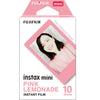 Fujifilm Instax Mini 10X1 pink lemonade Instant Film with 64-Sheets Album For Mini Film 3 inch (charcoal gray)
