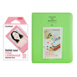 Fujifilm Instax Mini 10X1 pink lemonade Instant Film with Instax Time Photo Album 64 Sheets Lime green