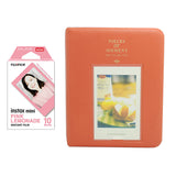 Fujifilm Instax Mini 10X1 pink lemonade Instant Film with Instax Time Photo Album 64 Sheets Orange