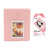 Fujifilm Instax Mini 10X1 pink lemonade Instant Film with Instax Time Photo Album 64 Sheets (Peach pink)