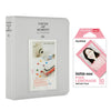 Fujifilm Instax Mini 10X1 pink lemonade Instant Film with Instax Time Photo Album 64 Sheets (SMOKEY WHITE)