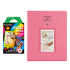 Fujifilm Instax Mini 10X1 rainbow Instant Film With 128-sheet Album for mini film (FLAMINGO PINK)