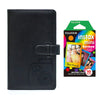 Fujifilm Instax Mini 10X1 rainbow Instant Film with 96-sheet Album for mini film (Charcoal gray)