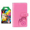 Fujifilm Instax Mini 10X1 rainbow Instant Film with 96-sheet Album for mini film (Flamingo pink)