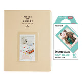 Fujifilm Instax Mini 10X1 sky blue Instant Film With 128-sheet Album for mini film