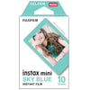 Fujifilm Instax Mini 10X1 sky blue Instant Film with 64-Sheets Album For Mini Film 3 inch (charcoal gray)