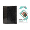 Fujifilm Instax Mini 10X1 sky blue Instant Film with 64-Sheets Album For Mini Film 3 inch (charcoal gray)