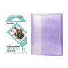 Fujifilm Instax Mini 10X1 sky blue Instant Film with 64-Sheets Album For Mini Film 3 inch (lilac purple)