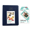 Fujifilm Instax Mini 10X1 sky blue Instant Film with Instax Time Photo Album 64 Sheets (Navy blue)
