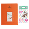 Fujifilm Instax Mini 10X1 stripe   Instant Film With 128-sheet Album for mini film (orange)