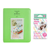 Fujifilm Instax Mini 10X1 stripe  Instant Film with Instax Time Photo Album 64 Sheets (LIME GREEN)