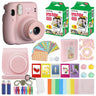 Fujifilm Instax Mini 11 Instant Camera + MiniMate Accessories Bundle + Fuji Instax Film Value Pack (40 Sheets) Accessories Bundle, Color Filters, Album, Frames Blush Pink