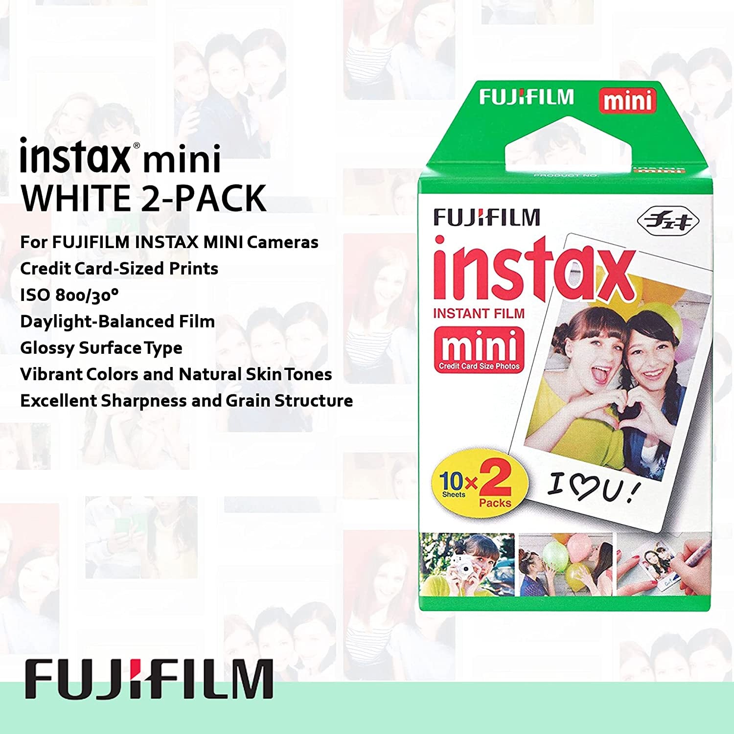 Fujifilm Instax Mini 11 Instant Camera Lilac Purple | Instax Mini Twin Pack Film | Glitter Photo Album Holds 64 Photos | Groovy Case