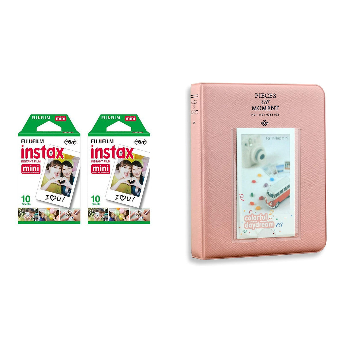 Fujifilm Instax Mini 2 Pack of 10 Sheets Instant Film with Instax Time Photo Album 64-Sheets