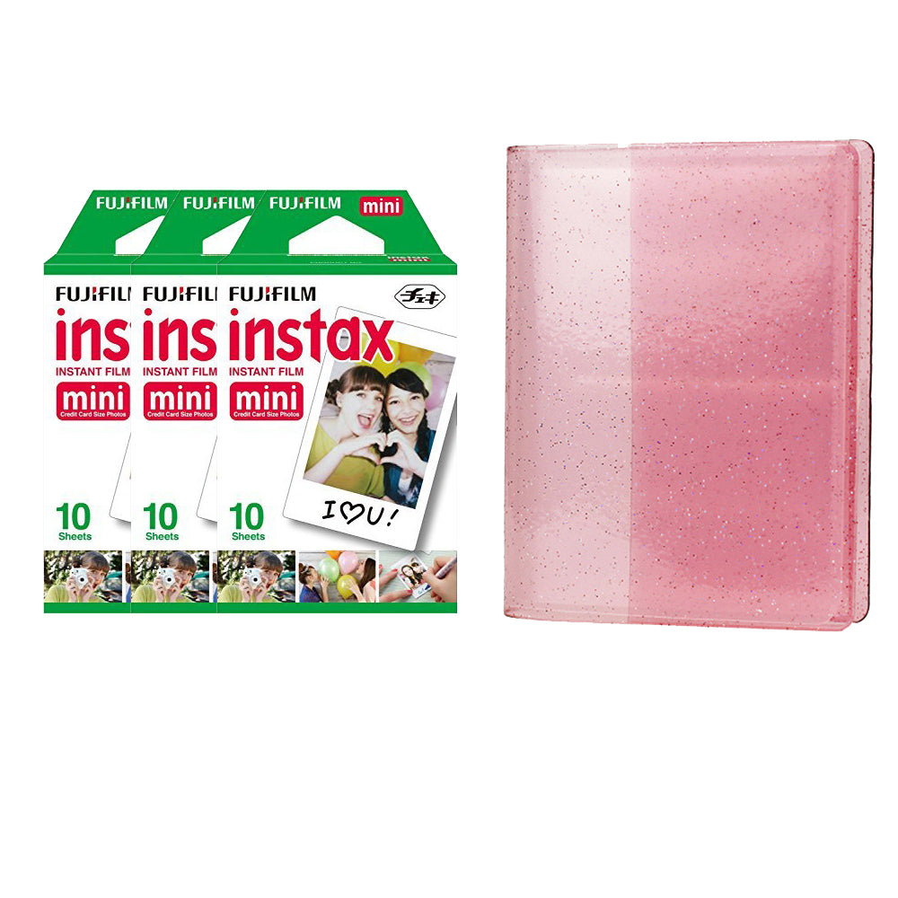 Fujifilm Instax Mini Pack of 10 Sheets Instant Film with 64-Sheets Album For Mini Film inch