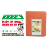 Fujifilm Instax Mini 4 Pack of 10 Sheets Instant Film with Instax Time Photo Album 64-Sheets