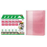 Fujifilm Instax Mini 5 Pack of 10 Sheets Instant Film  with 64-Sheets Album For Mini Film 3 inch