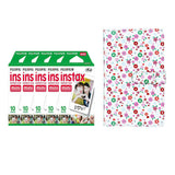 Fujifilm Instax Mini 5 Pack of 10 Sheets Instant Film with Instax Time Photo Album 64-Sheets (Flower)