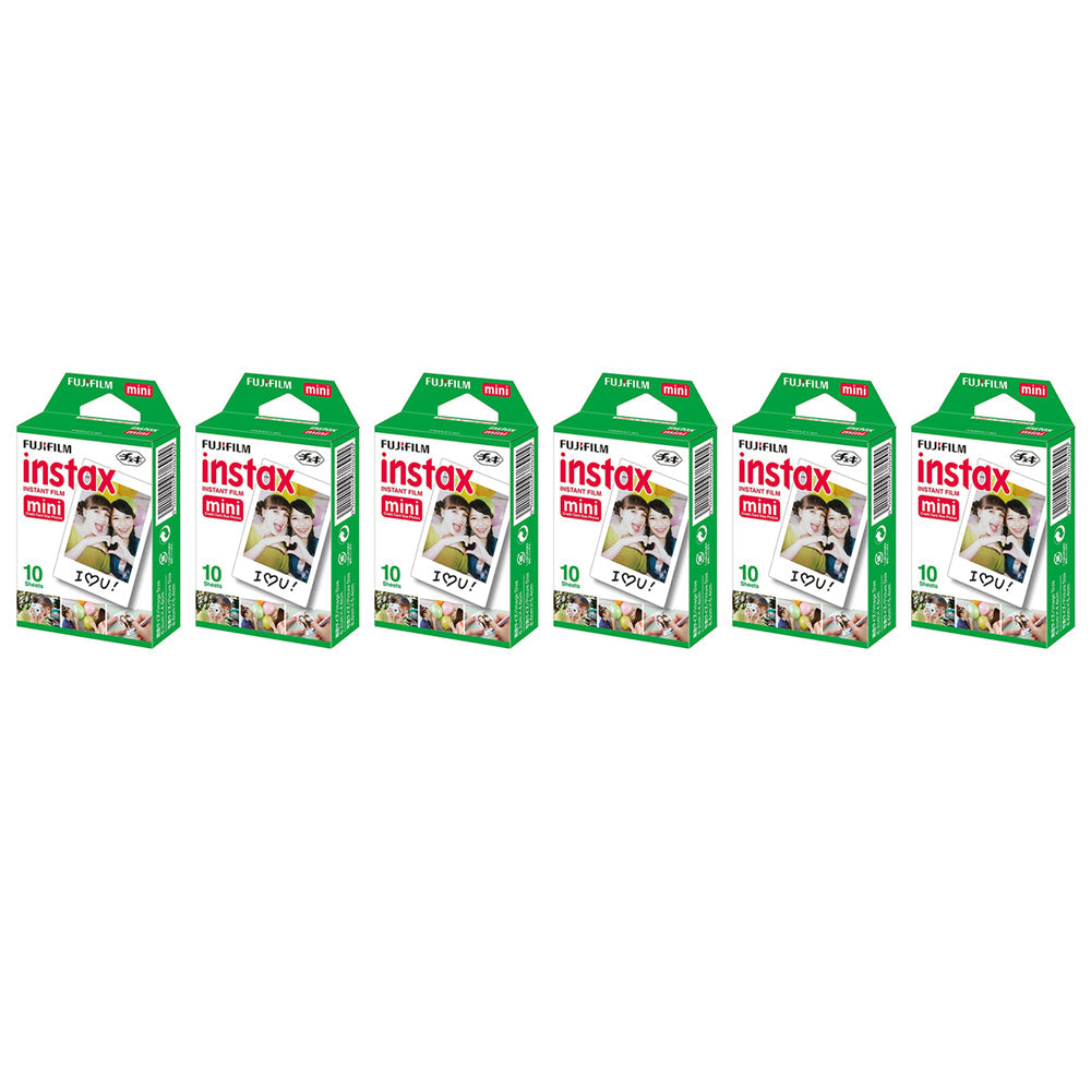 Fujifilm Instax Mini 6 Pack of 10 Sheets Instant Film with Instax Time Photo Album 64-Sheets (Flower)
