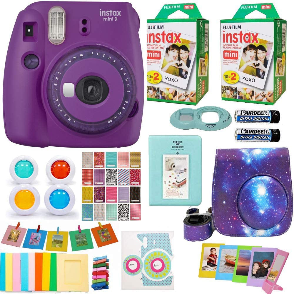 Fujifilm Instax Mini 12 Instant Camera with Case, 40 Fuji Films, Decoration  Stickers, Frames, Photo Album and More Accessory kit (Lilac Purple) 